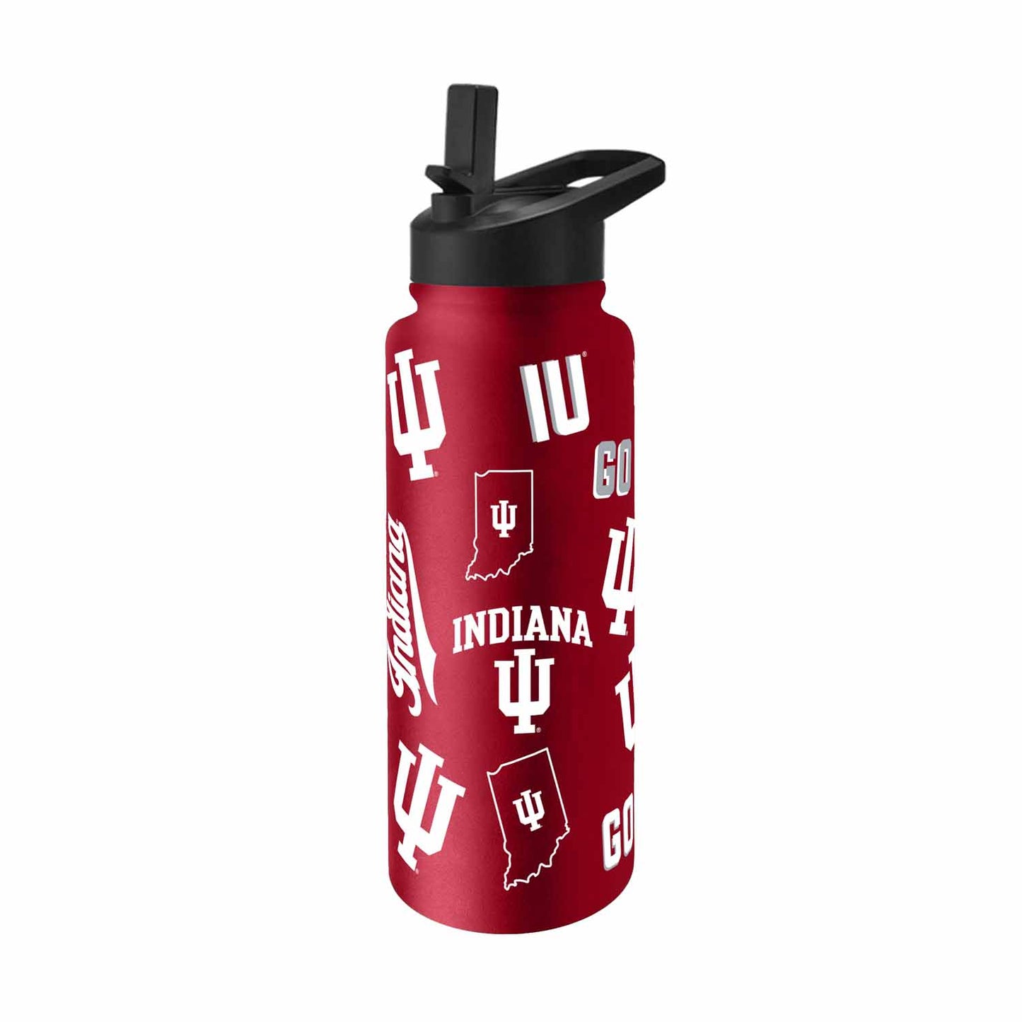 Indiana Hoosiers NCAA 34oz Quencher Stainless Steel Insulated Water Bottle - Cardinal