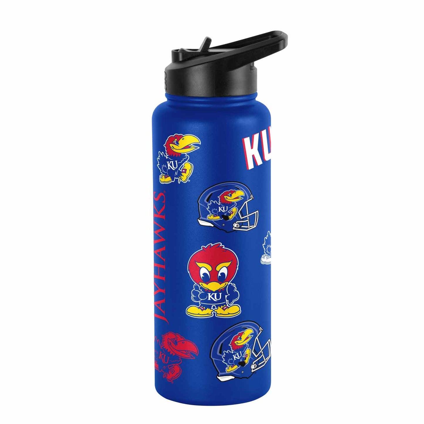 Kansas Jayhawks NCAA 34oz Quencher Stainless Steel Insulated Water Bottle - Royal