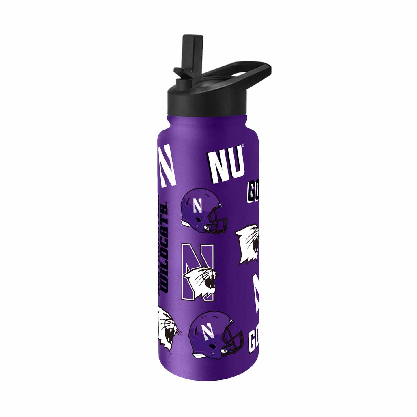 Northwestern Wildcats NCAA 34oz Quencher Stainless Steel Insulated Water Bottle - Purple