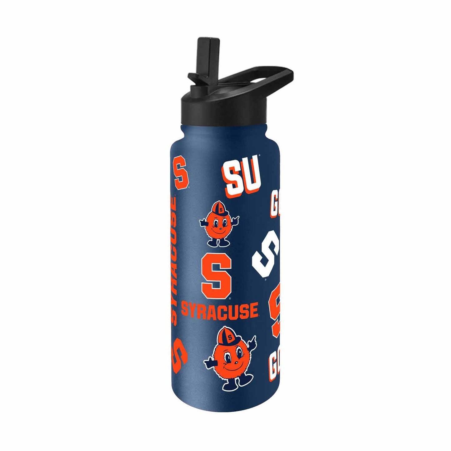 Syracuse Orange NCAA 34oz Quencher Stainless Steel Insulated Water Bottle - Navy