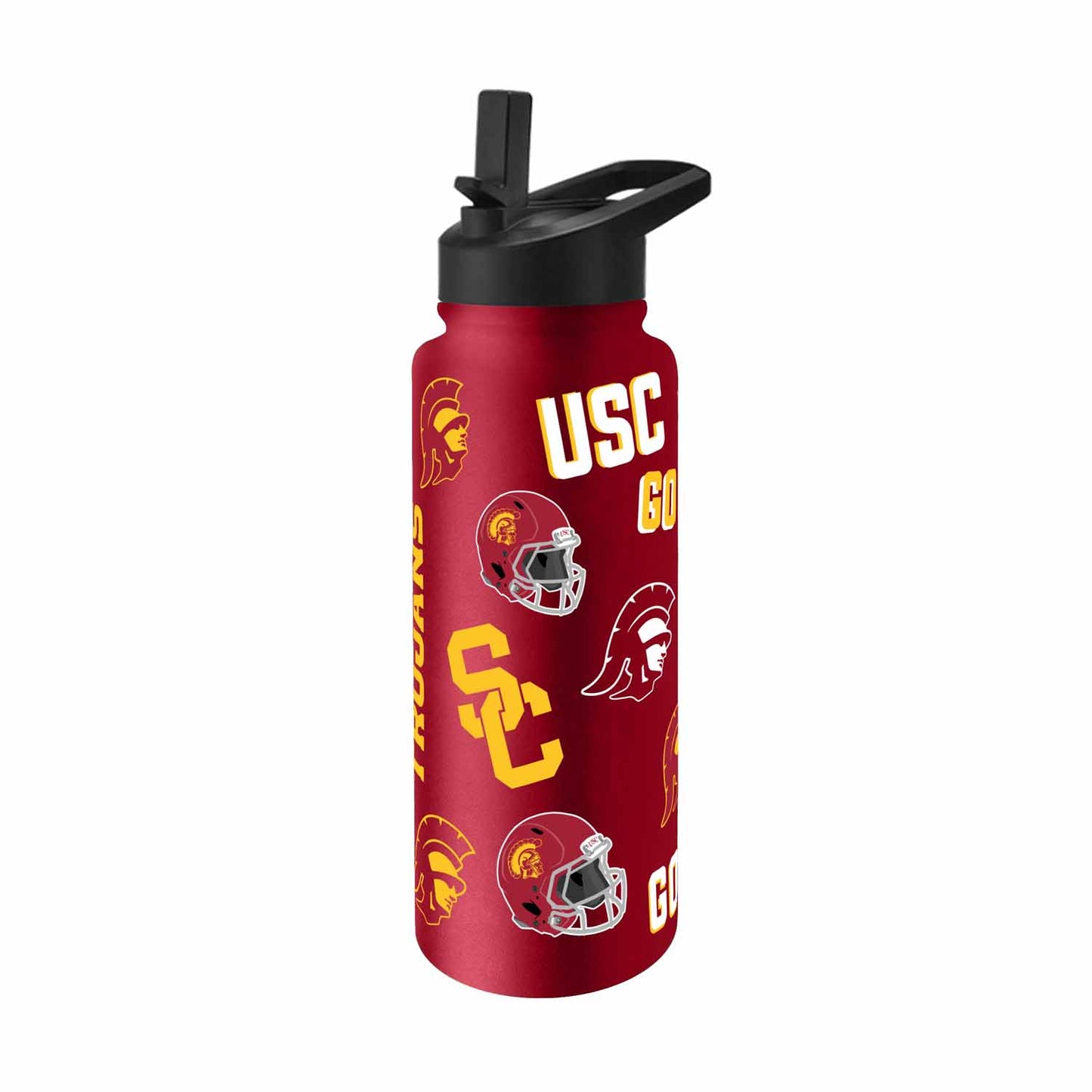 USC Trojans NCAA 34oz Quencher Stainless Steel Insulated Water Bottle - Cardinal