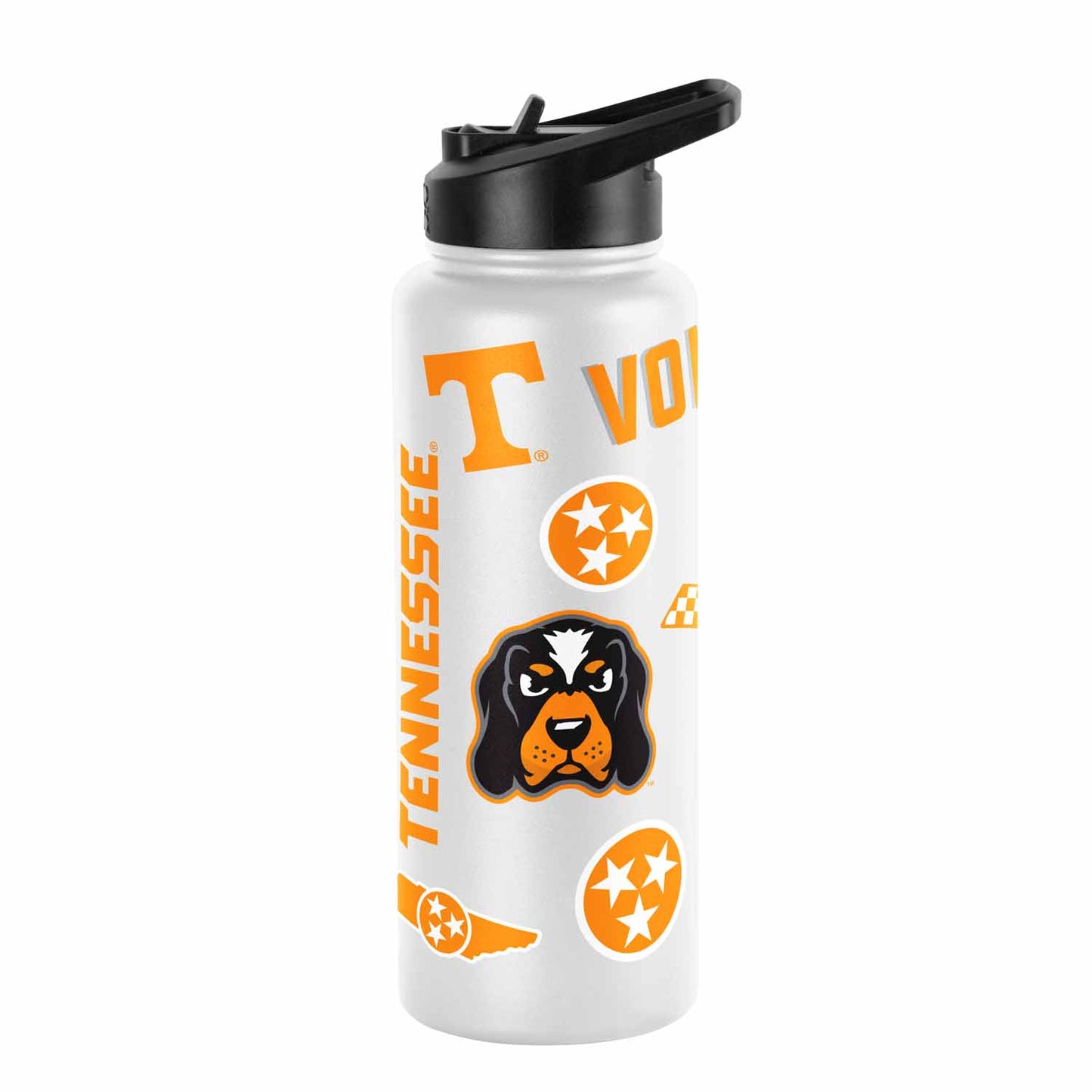 Tennessee Volunteers NCAA 34oz Quencher Stainless Steel Insulated Water Bottle - White