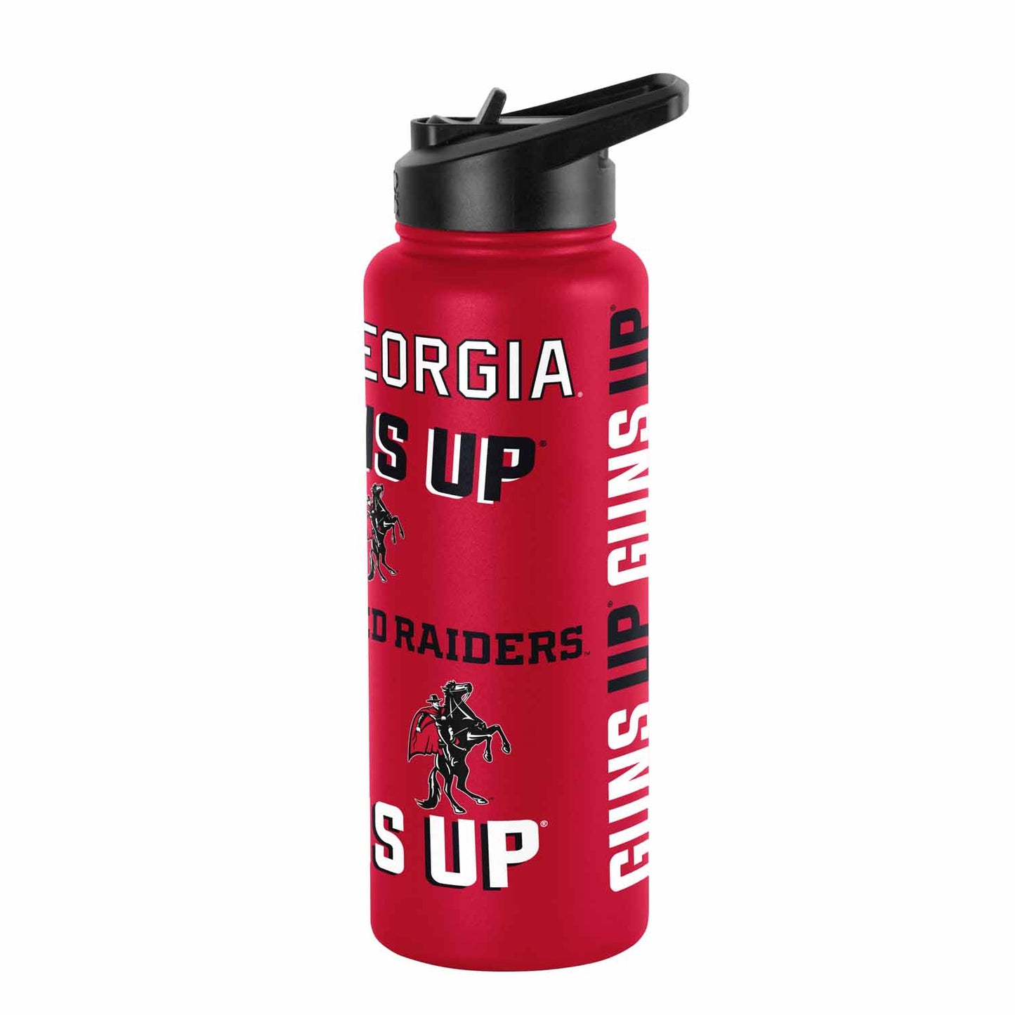 Texas Tech Red Raiders NCAA 34oz Quencher Stainless Steel Insulated Water Bottle - Red