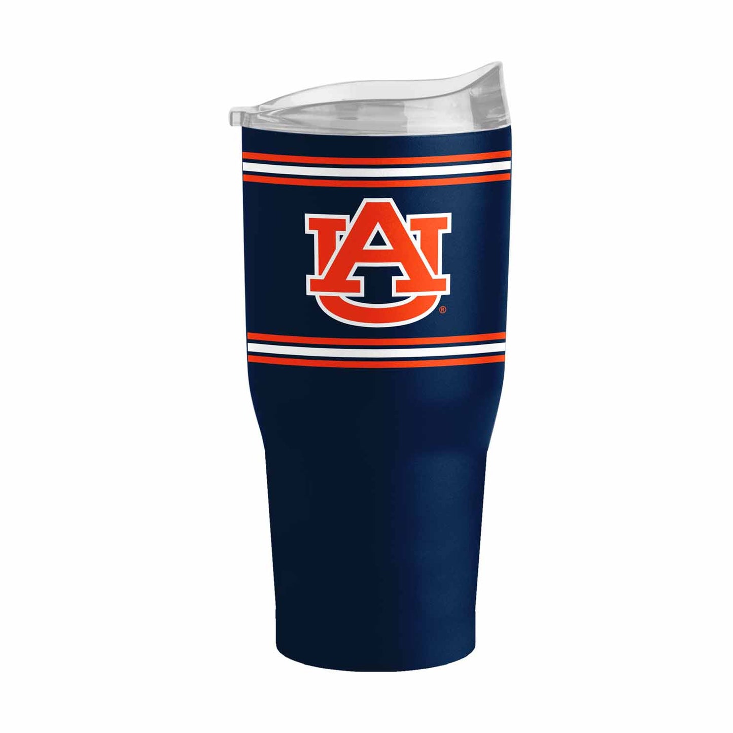 Auburn Tigers  NCAA 30 oz Stripe Powder Coat Tumbler Vacuum Insulated - Navy