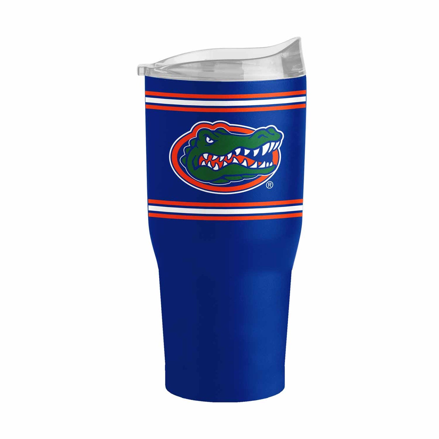 Florida Gators  NCAA 30 oz Stripe Powder Coat Tumbler Vacuum Insulated - Royal