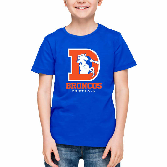 Denver Broncos  Youth NFL Logo Short Sleeve Tee - Royal