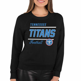 Tennessee Titans NFL Womens Crew Neck Light Weight - Black