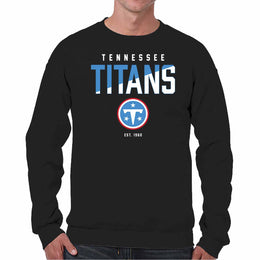 Tennessee Titans NFL Color Block Fleece Crewneck - Black