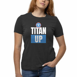 Tennessee Titans NFL Womens Team Slogan Short Sleeve Tshirt - Black