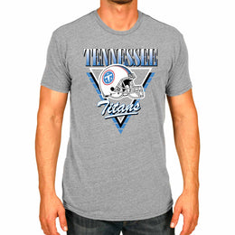 Tennessee Titans  NFL Officially Licensed Retro Triangle T-Shirt Unisex - Sport Gray