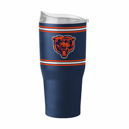 Chicago Bears  30 oz Stripe Powder Coat Tumbler | NFL Stainless - Navy