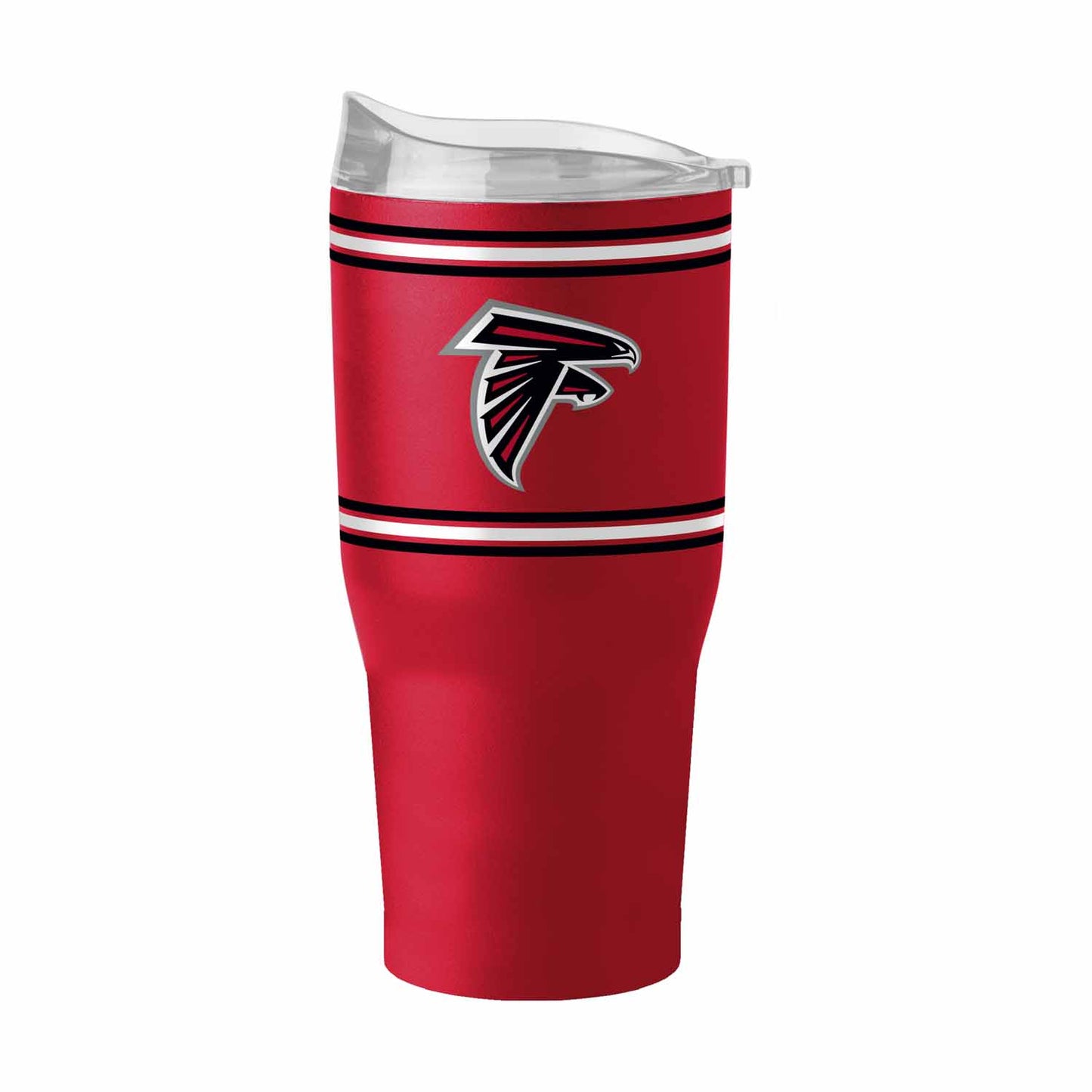 Atlanta Falcons  30 oz Stripe Powder Coat Tumbler Vacuum Insulated - Red