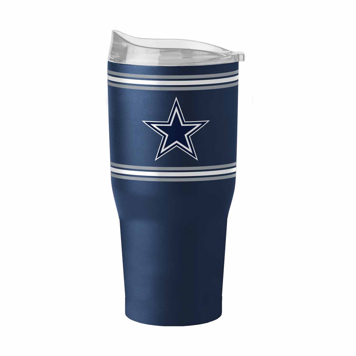 Dallas Cowboys  30 oz Stripe Powder Coat Tumbler Vacuum Insulated - Navy