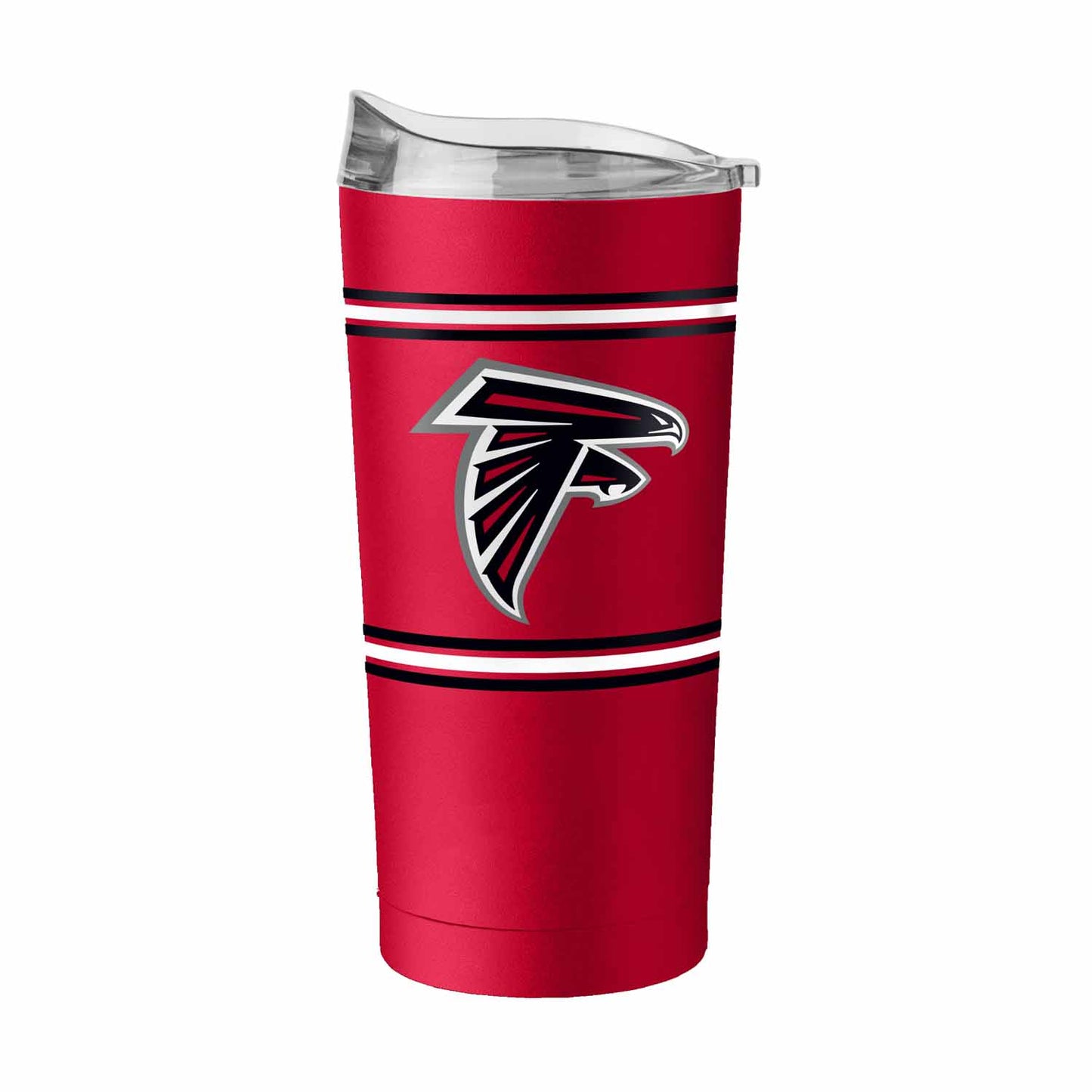 Atlanta Falcons  20 oz Stripe Powder Coat Tumbler Vacuum Insulated - Red