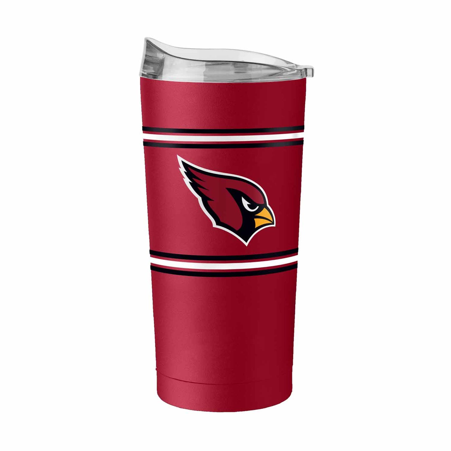Arizona Cardinals  20 oz Stripe Powder Coat Tumbler Vacuum Insulated - Cardinal
