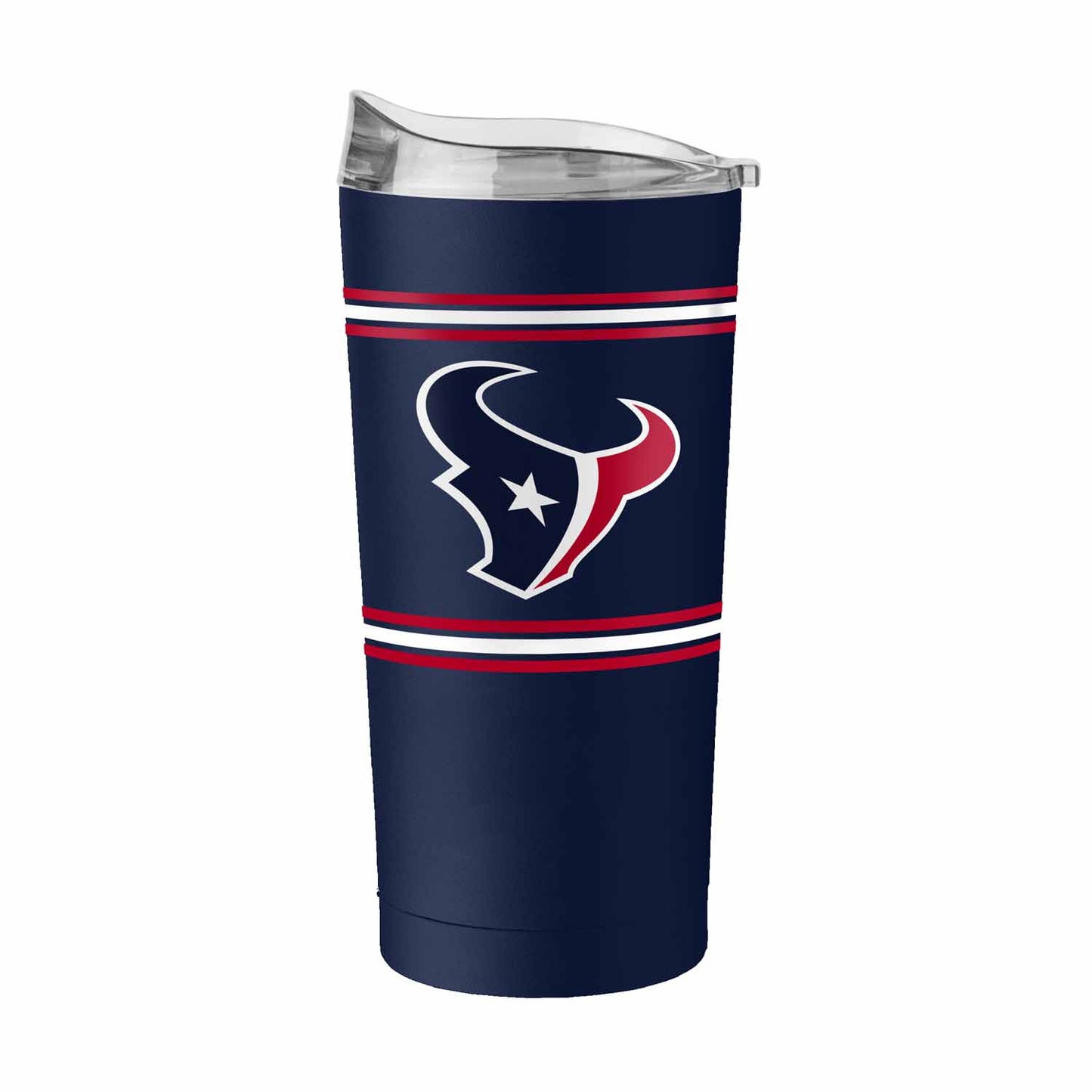 Houston Texans  20 oz Stripe Powder Coat Tumbler Vacuum Insulated - Navy