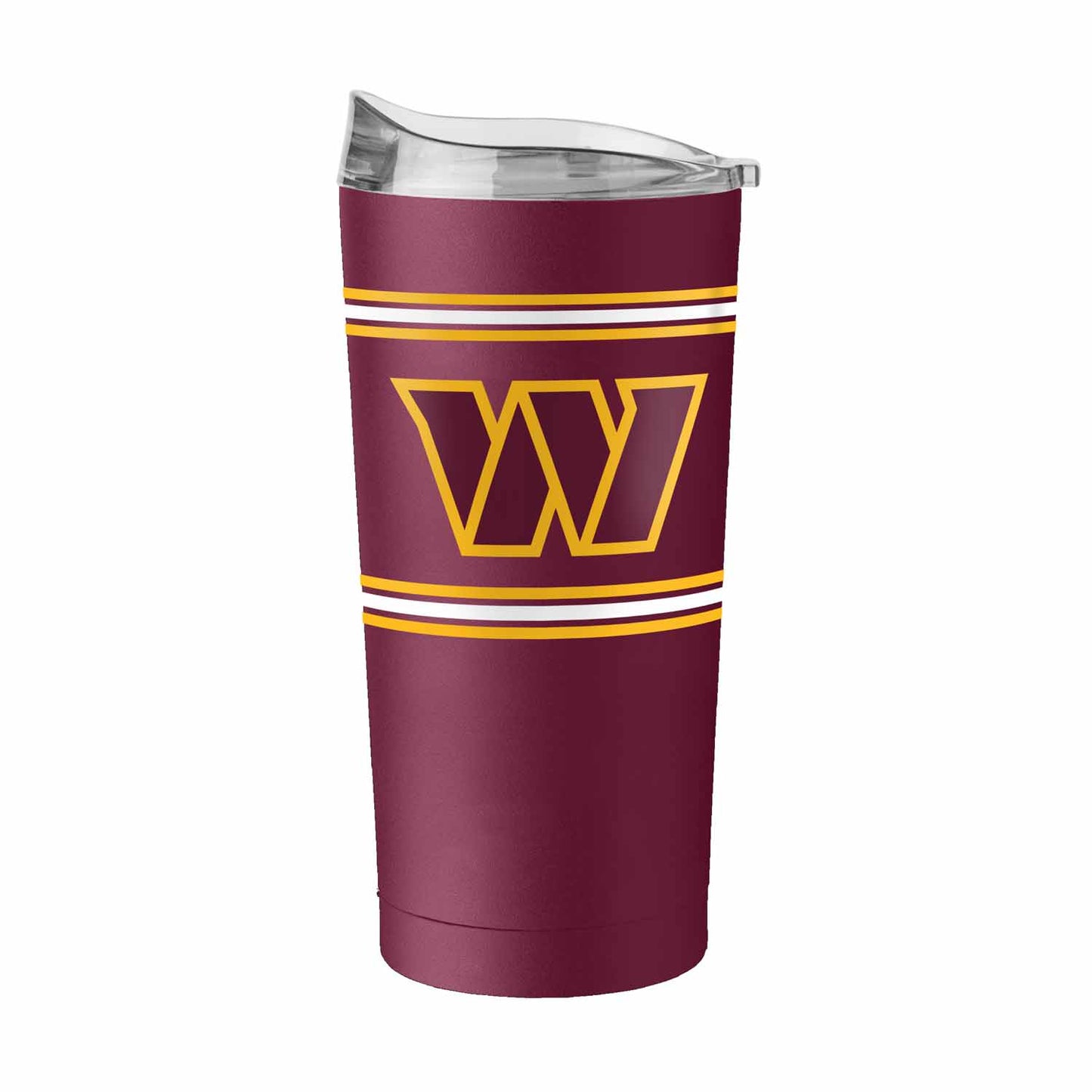 Washington Commanders  20 oz Stripe Powder Coat Tumbler Vacuum Insulated - Maroon