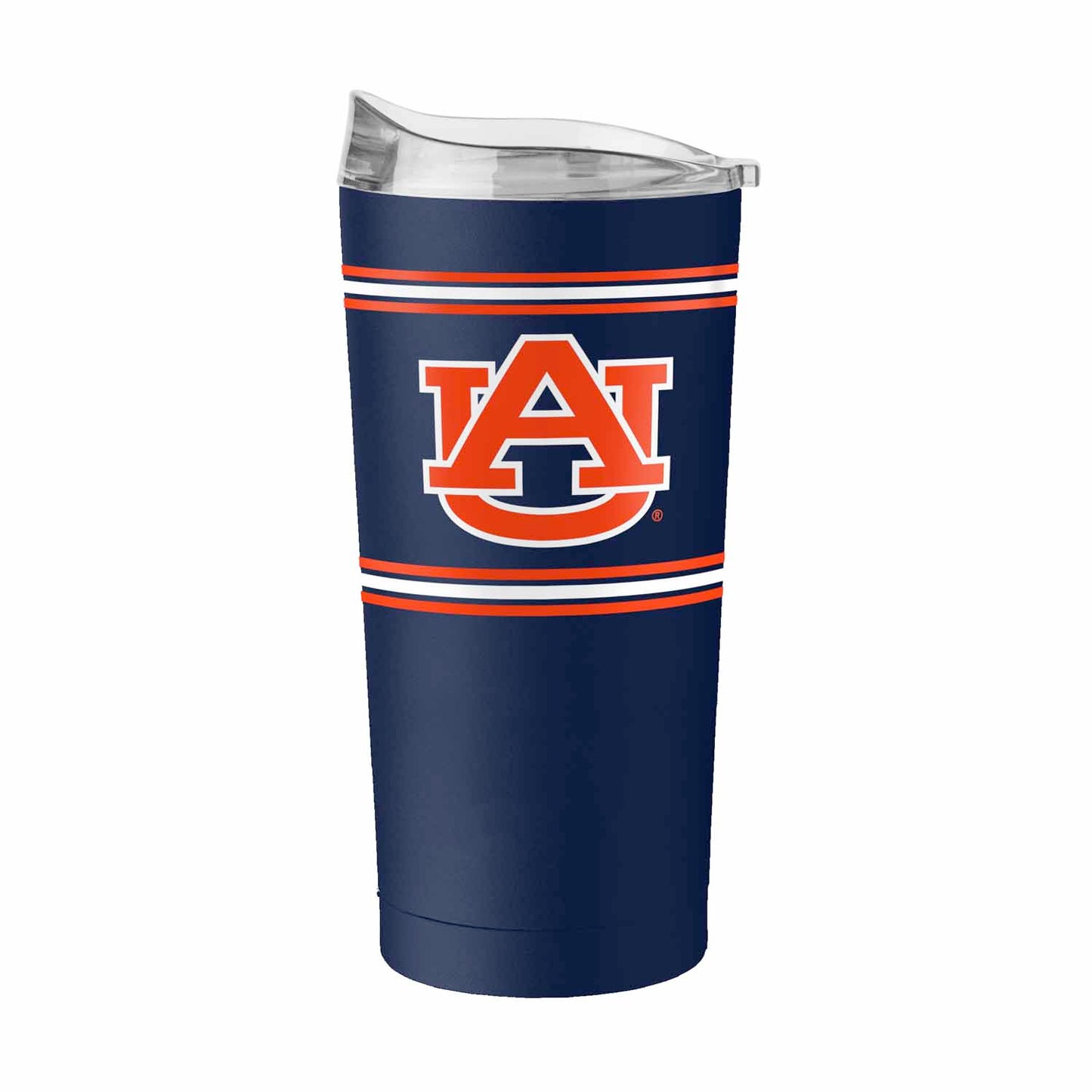 Auburn Tigers  20 oz Stripe Powder Coat Tumbler Vacuum Insulated - Navy
