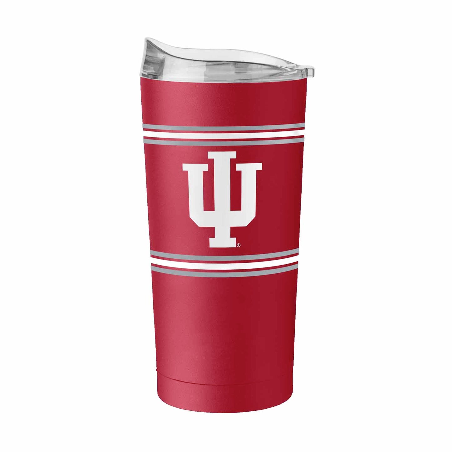Indiana Hoosiers  20 oz Stripe Powder Coat Tumbler Vacuum Insulated - Cardinal