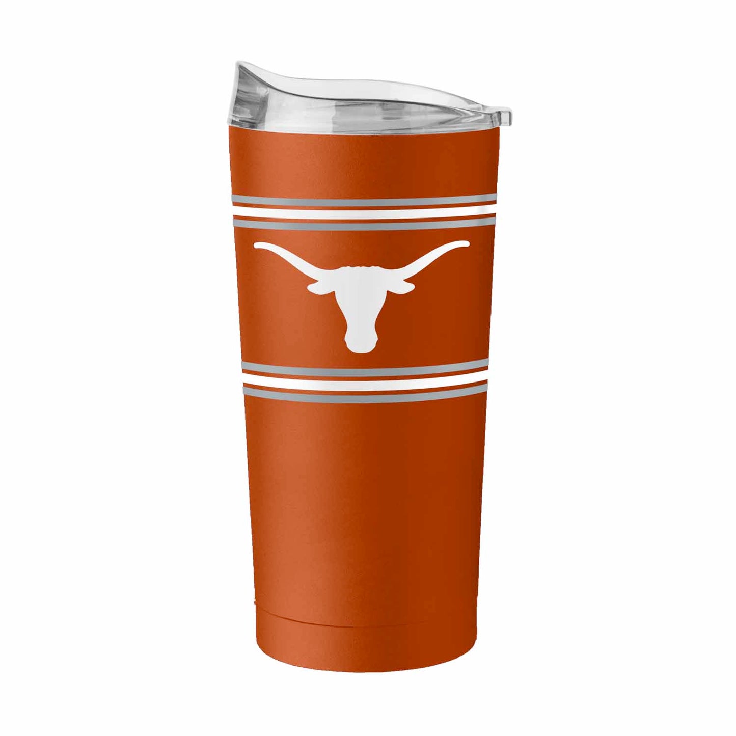 Texas Longhorns  20 oz Stripe Powder Coat Tumbler Vacuum Insulated - Texas Orange