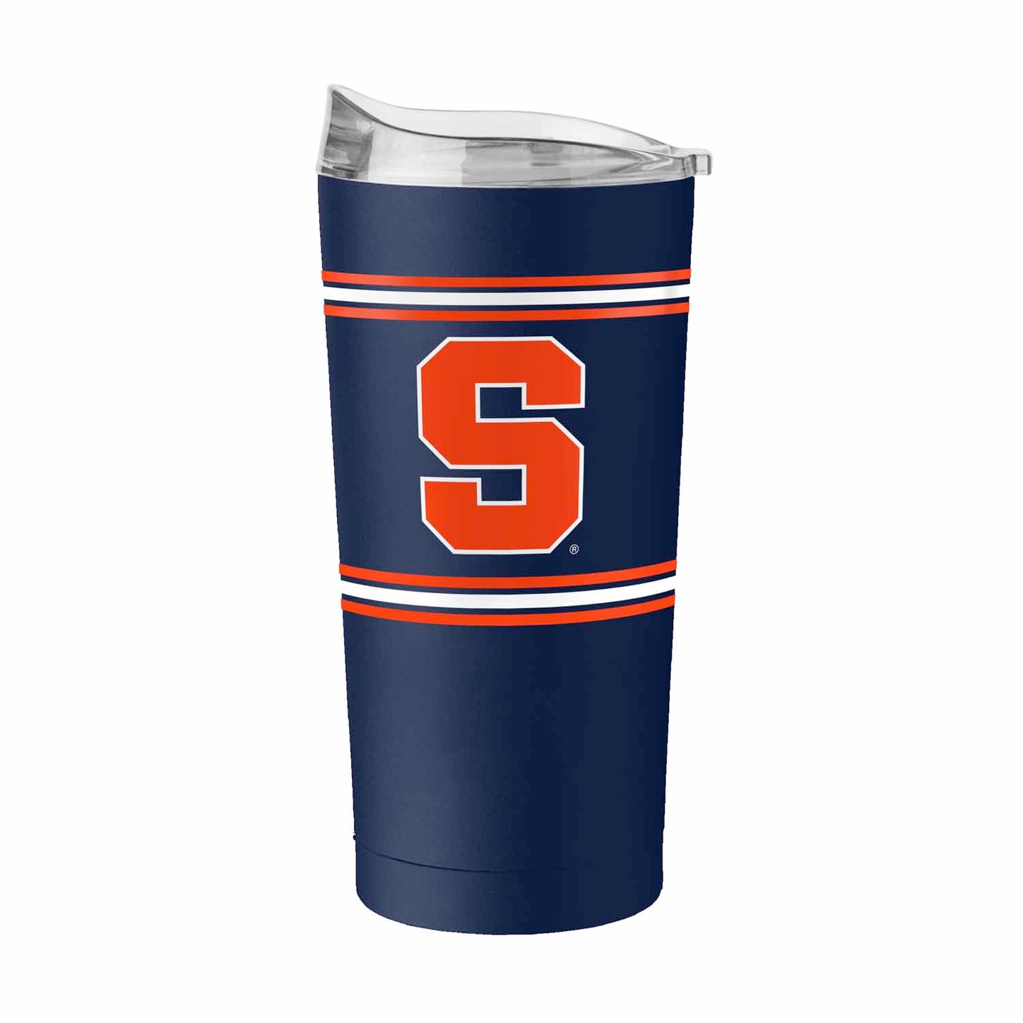 Syracuse Orange  20 oz Stripe Powder Coat Tumbler Vacuum Insulated - Navy