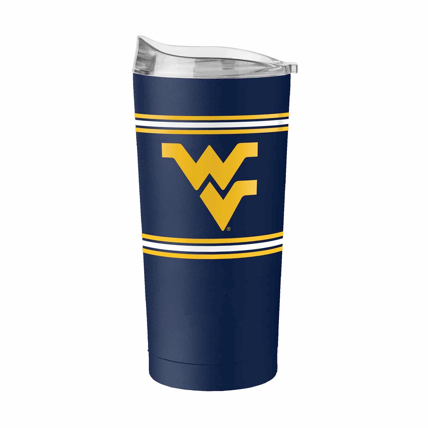 West Virginia Mountaineers  20 oz Stripe Powder Coat Tumbler Vacuum Insulated - Navy