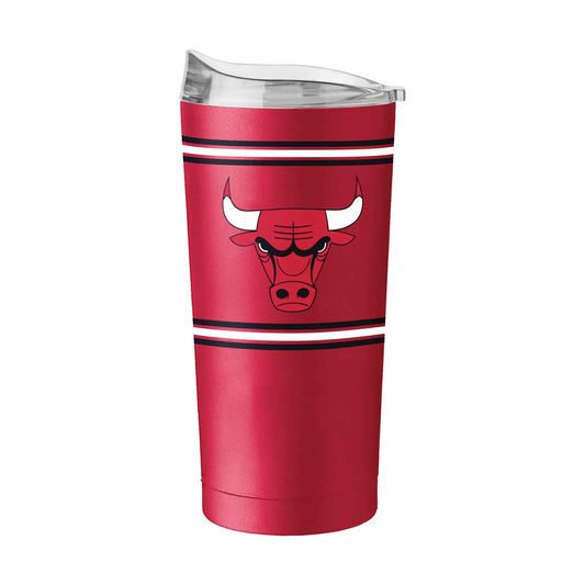 Chicago Bulls  20 oz Stripe Powder Coat Tumbler Vacuum Insulated - Red