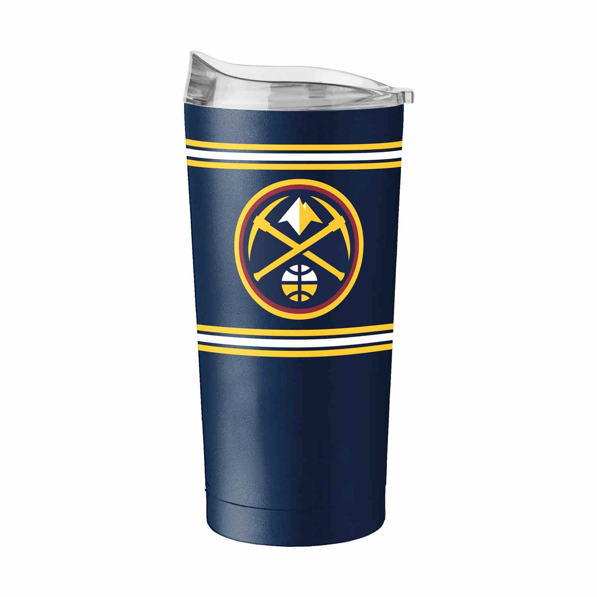 Denver Nuggets  20 oz Stripe Powder Coat Tumbler Vacuum Insulated - Navy