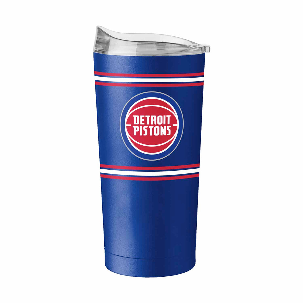 Detroit Pistons  20 oz Stripe Powder Coat Tumbler Vacuum Insulated - Royal