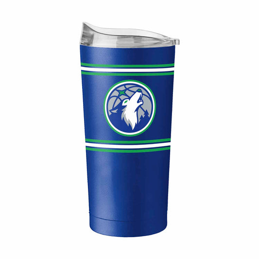 Minnesota Timberwolves  20 oz Stripe Powder Coat Tumbler Vacuum Insulated - Royal