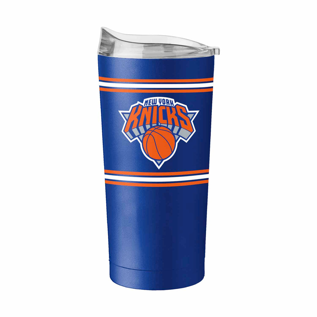 New York Knicks  20 oz Stripe Powder Coat Tumbler Vacuum Insulated - Royal