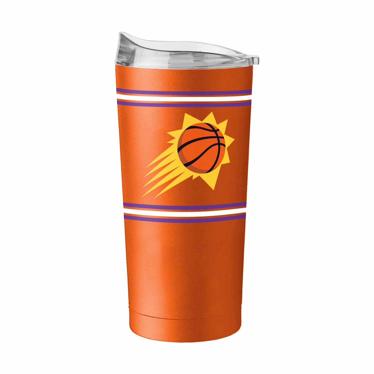 Phoenix Suns  20 oz Stripe Powder Coat Tumbler Vacuum Insulated - Orange