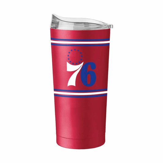 Philadelphia 76ers  20 oz Stripe Powder Coat Tumbler Vacuum Insulated - Red