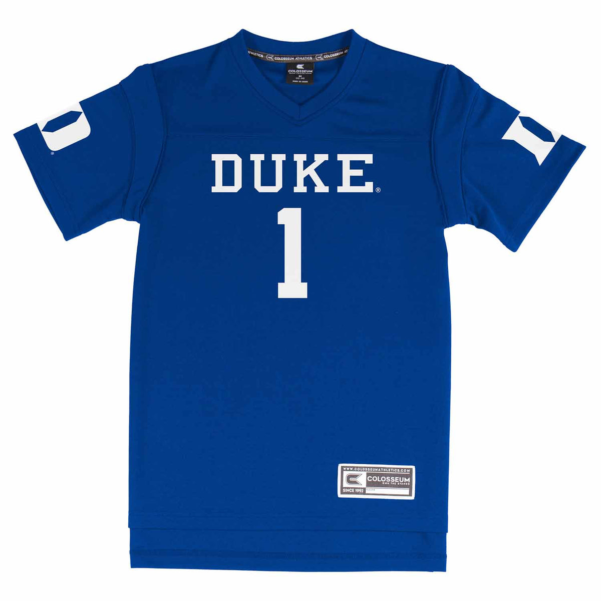 Duke Blue Devils  NCAA College Football Jersey Youth Officially licensed NCAA; 100% polyester jersey; screen-printed team graphics front back - Royal