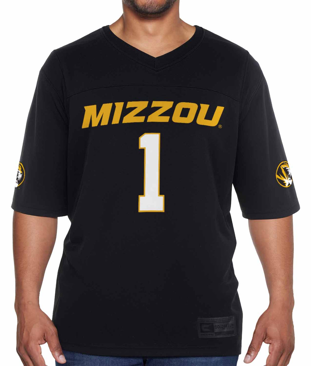 Missouri Tigers  NCAA College Football Jersey Men Women Officially licensed NCAA; 100% polyester jersey; screen-printed team graphics front - Black