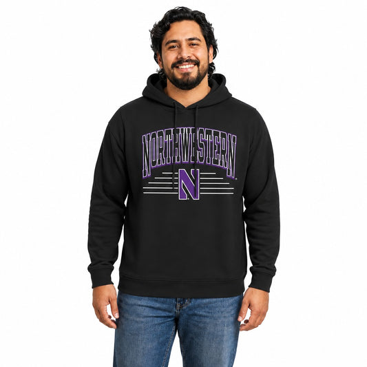 Northwestern Wildcats  Overtime Classics Fleece Hoodie Sweatshirt - Black
