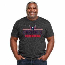 Washington Capitals  NHL True Fan Heather Charcoal T-Shirt Men Women - Charcoal