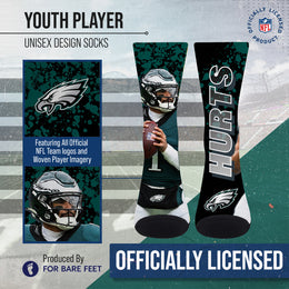 Philadelphia Eagles NFL Youth Player Stripe Sock - Black