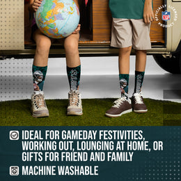Philadelphia Eagles NFL Youth Player Stripe Sock - Black