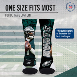 Philadelphia Eagles NFL Youth Player Stripe Sock - Black