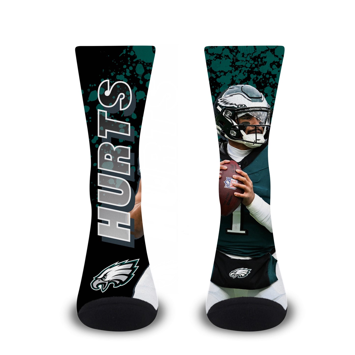 Philadelphia Eagles NFL Youth Player Stripe Sock - Black