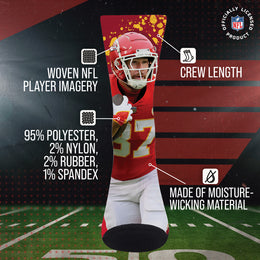 Kansas City Chiefs NFL Youth Player Stripe Sock - Red