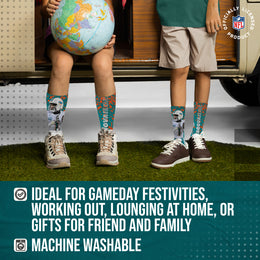 Miami Dolphins NFL Youth Player Stripe Sock - Teal