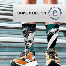 Philadelphia Eagles NFL Adult Player Stripe Sock - Black #11