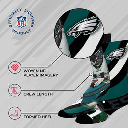 Philadelphia Eagles NFL Adult Player Stripe Sock - Black #11
