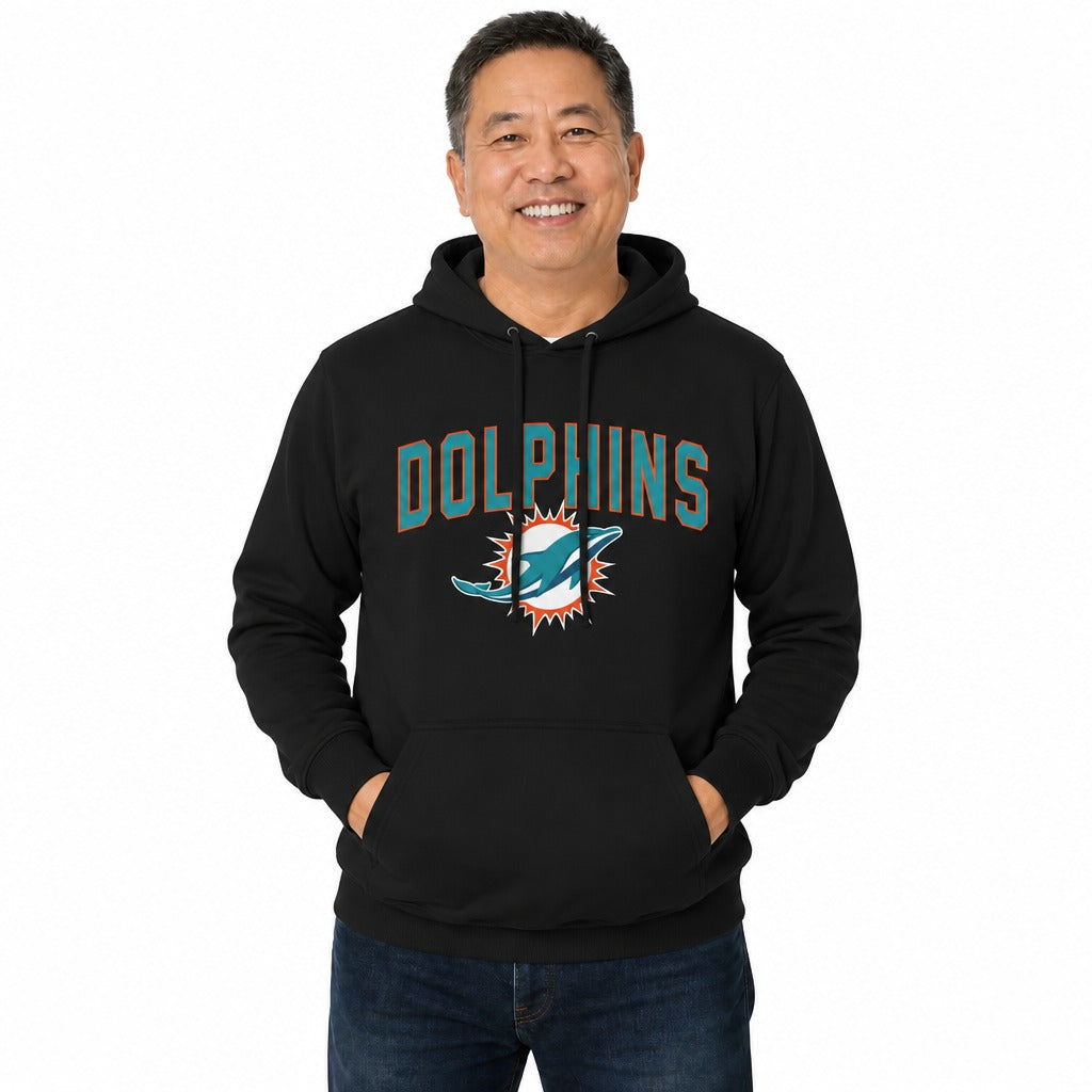 Miami Dolphins  NFL Home Team Hoodie Sweatshirt - Black