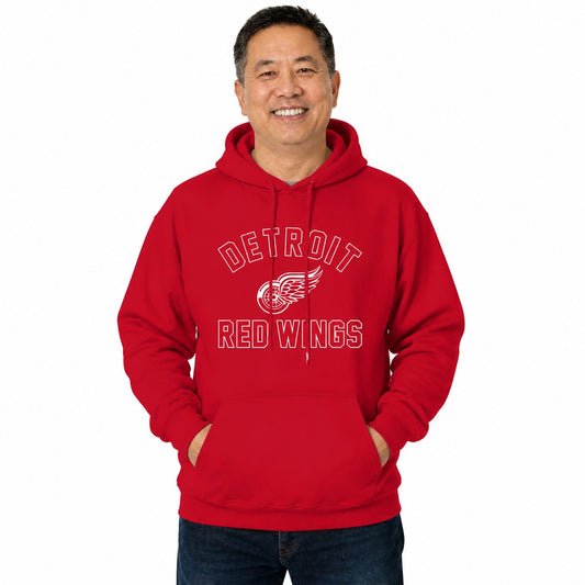 Detroit Red Wings Gameday Fleece Hoodie Pullover Sweatshirt Men Women - Red