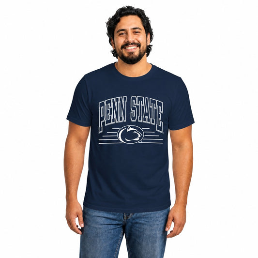 Penn State Nittany Lions  Overtime Classics Cotton T-Shirt Short Sleeve - Navy