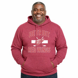 Detroit Red Wings  Faceoff Fleece Hoodie - Red