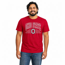 Ohio State Buckeyes  Overtime Classics Unisex Cotton T-Shirt Short Sleeve - Red